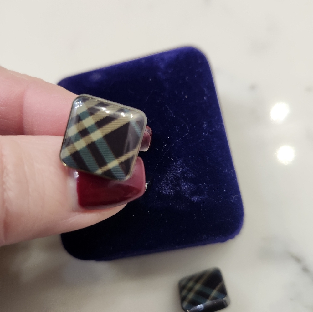 Burberry Cufflinks Square NWT - image 2